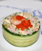 Порционный салат Оливье