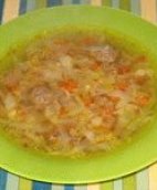 Суп с фрикадельками, первый рецепт