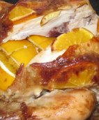 Курица с апельсинами в духовке