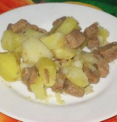 Картошка тушеная с мясом