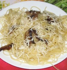 Спагетти с грибами