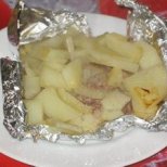 Запеченная говядина с картошкой