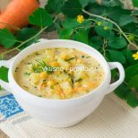 Суп с плавленым сыром и консервированной кукурузой