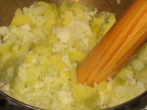растолочь овощи для супа пюре
