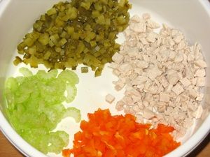 ингредиенты для салата с сельдереем