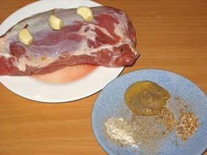 Ингредиенты для запекания телятины в духовке