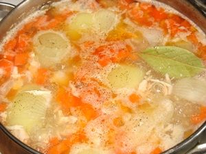 варка супа с лососем