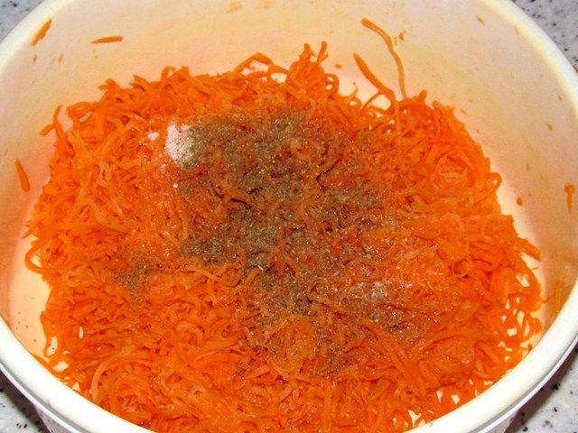 морковь со специями и сахаром