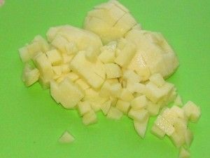 порезанный картофель