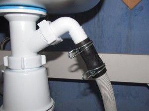 подключение слива воды для посудомоечной машины