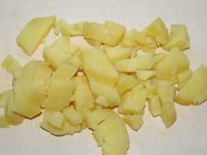 кубики картошки