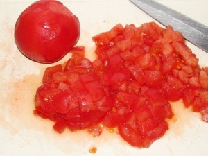 кусочки помидоров