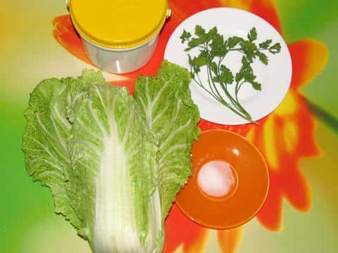 ингредиенты для салата из пекинской капусты