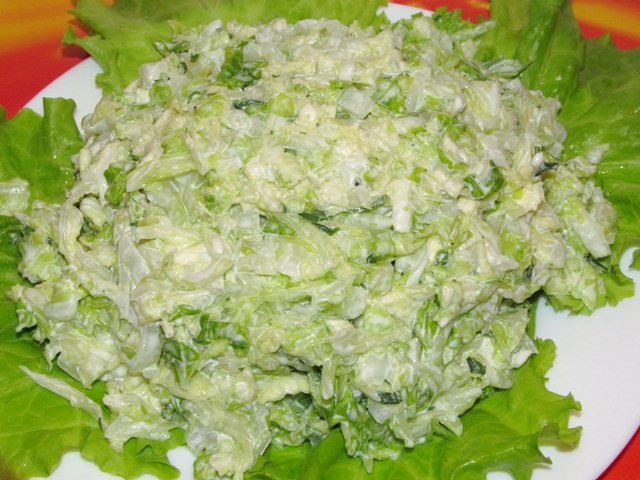 Ингредиенты для салата из пекинской капусты
