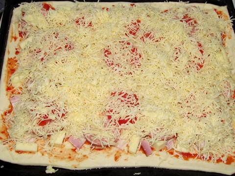 фото итальянской пиццы перед духовкой
