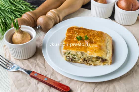 греческий пирог с фаршем и сыром