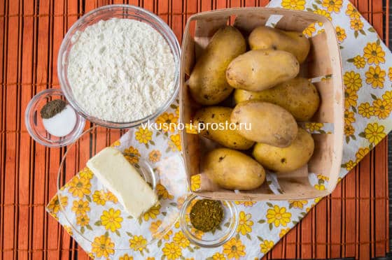 ингредиенты для картофельных лепешек