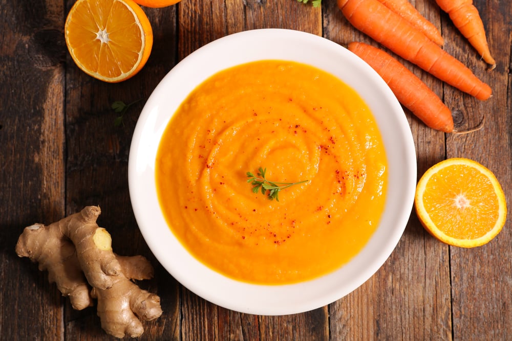 крем-суп из моркови с имбирем